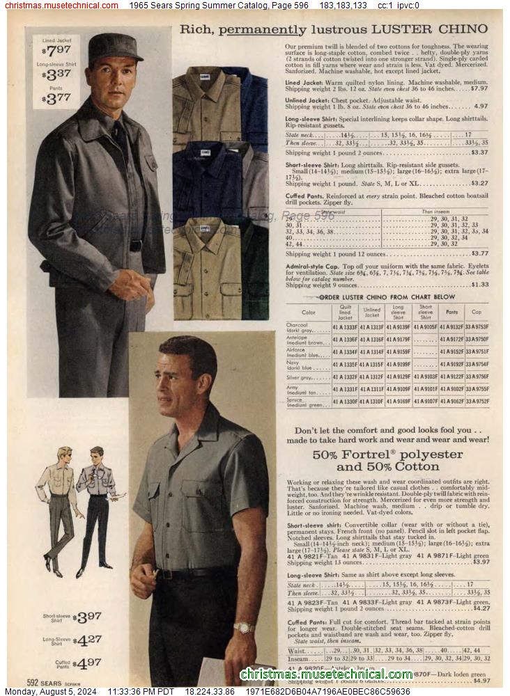 1965 Sears Spring Summer Catalog, Page 596