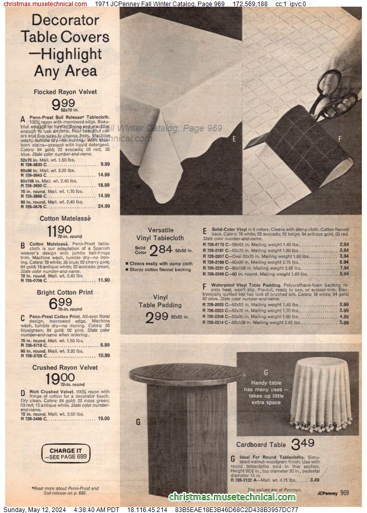 1971 JCPenney Fall Winter Catalog, Page 969