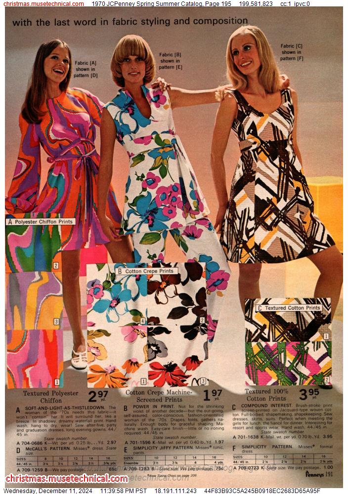 1970 JCPenney Spring Summer Catalog, Page 195