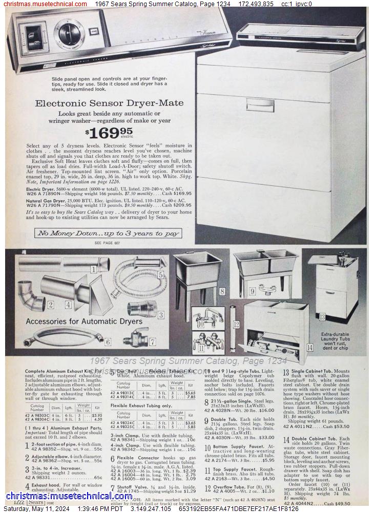 1967 Sears Spring Summer Catalog, Page 1234