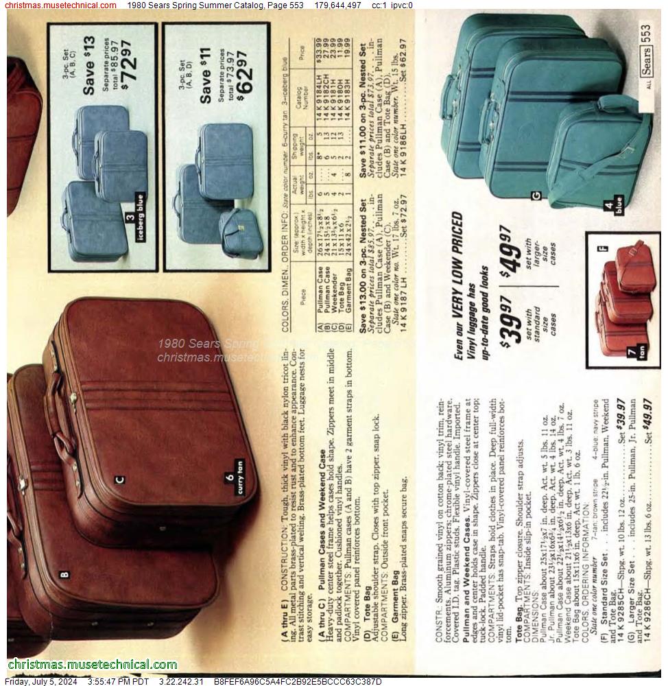 1980 Sears Spring Summer Catalog, Page 553