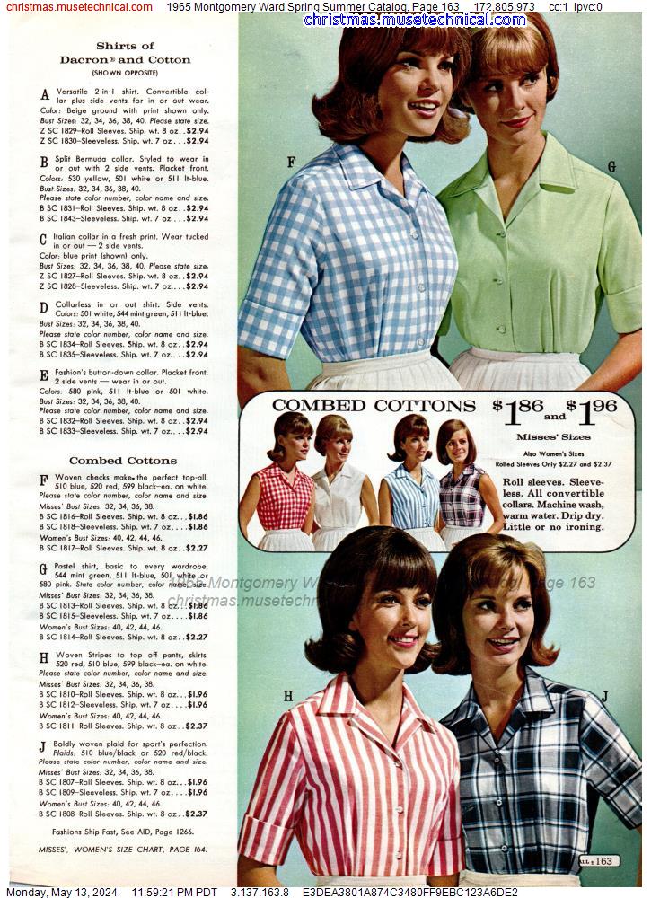 1965 Montgomery Ward Spring Summer Catalog, Page 163