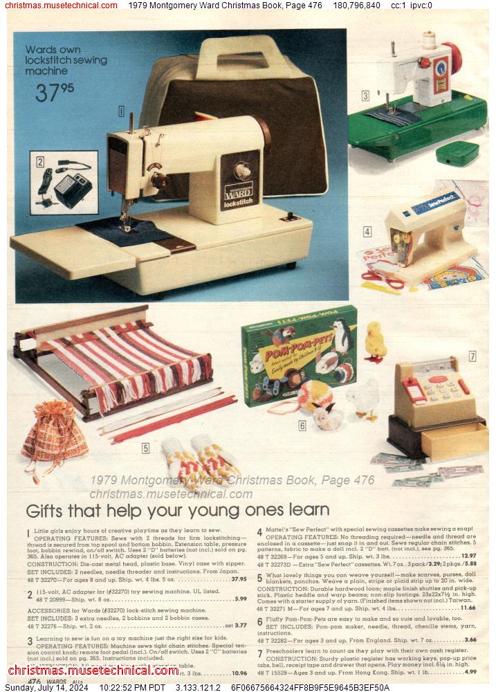 1979 Montgomery Ward Christmas Book, Page 476