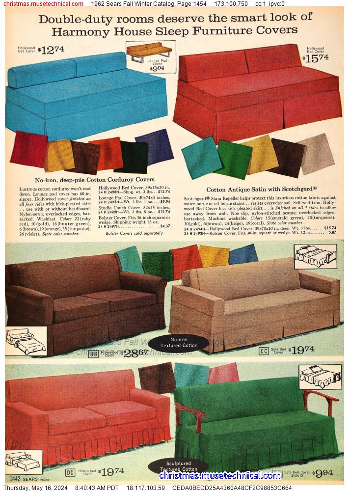 1962 Sears Fall Winter Catalog, Page 1454