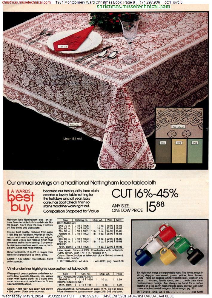 1981 Montgomery Ward Christmas Book, Page 8