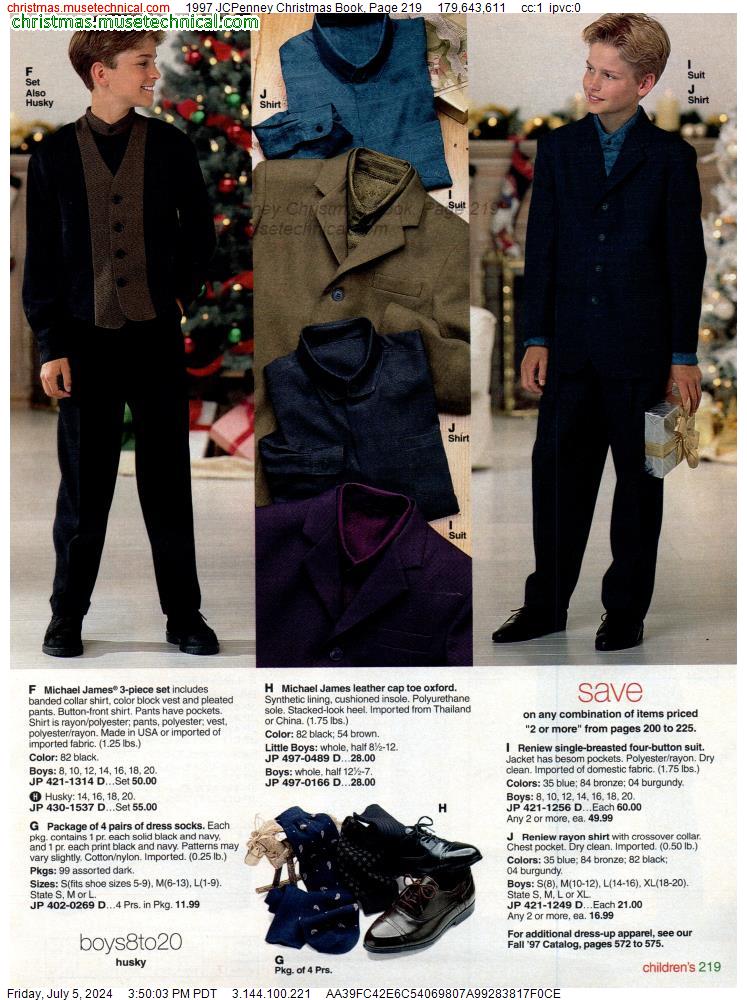 1997 JCPenney Christmas Book, Page 219