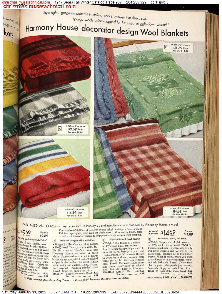 1947 Sears Fall Winter Catalog, Page 967