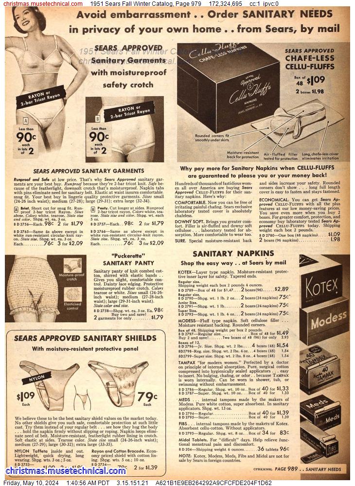 1951 Sears Fall Winter Catalog, Page 979