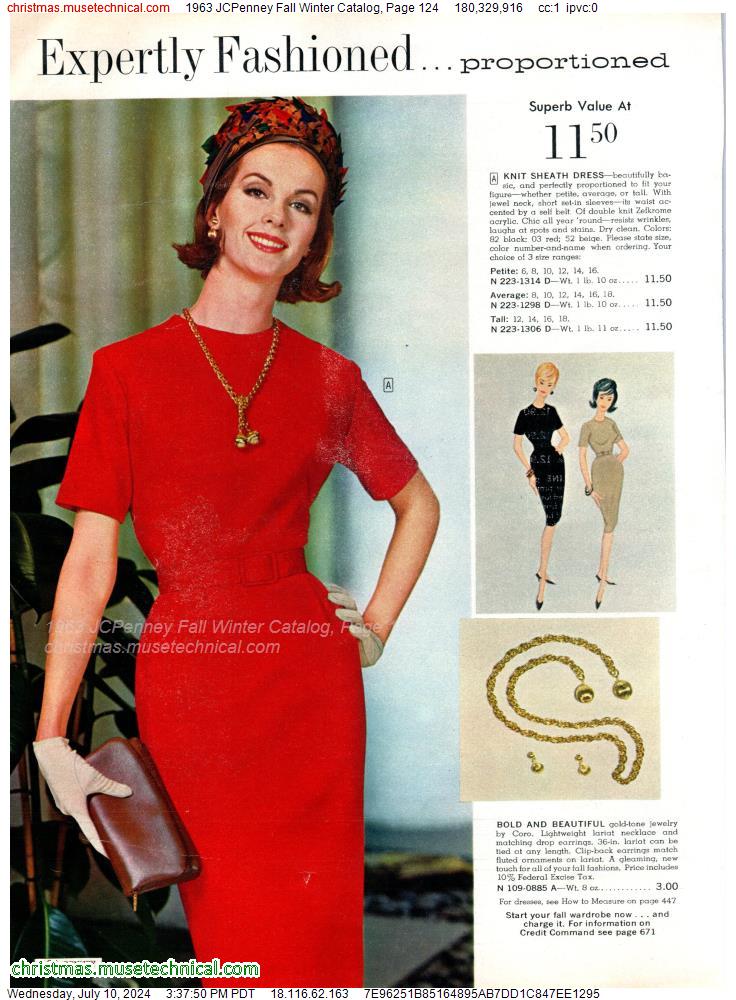 1963 JCPenney Fall Winter Catalog, Page 124