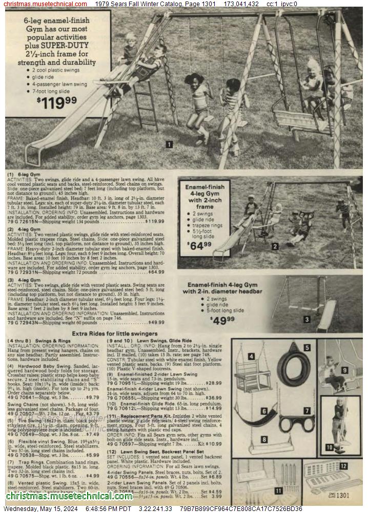 1979 Sears Fall Winter Catalog, Page 1301