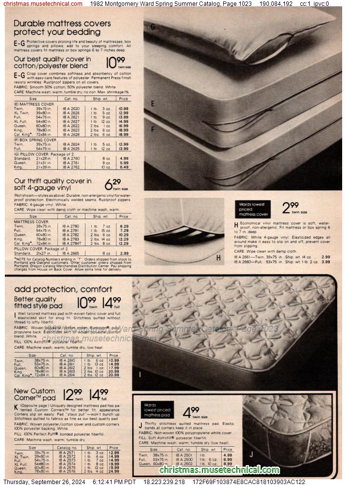 1982 Montgomery Ward Spring Summer Catalog, Page 1023