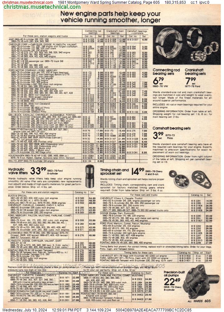 1981 Montgomery Ward Spring Summer Catalog, Page 605