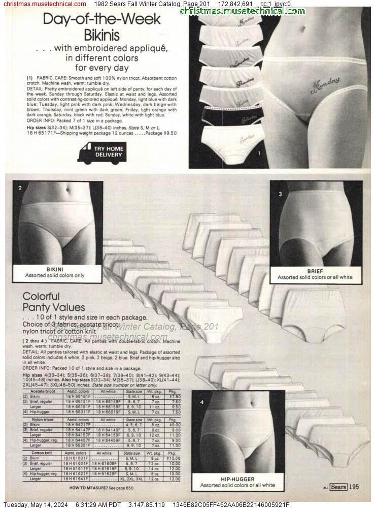 1982 Sears Fall Winter Catalog, Page 201