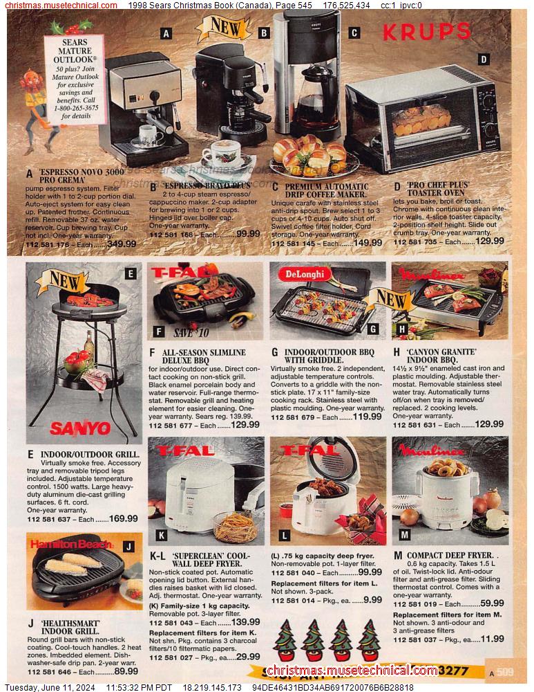 1998 Sears Christmas Book (Canada), Page 545