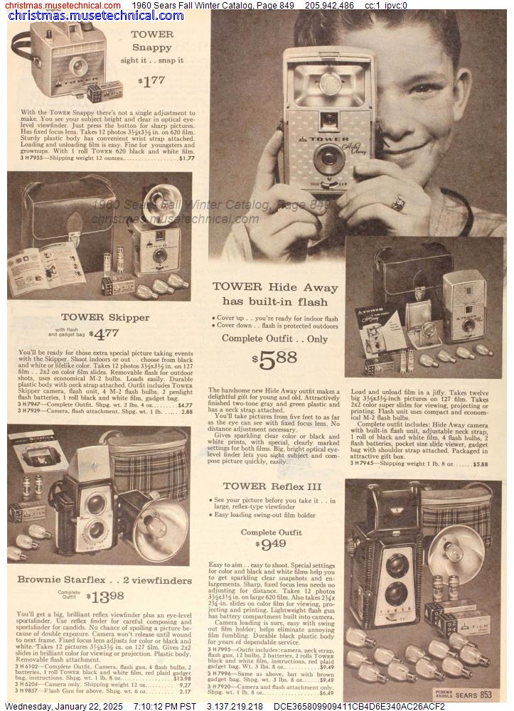 1960 Sears Fall Winter Catalog, Page 849