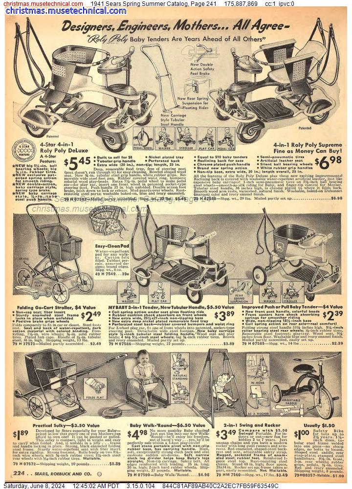 1941 Sears Spring Summer Catalog, Page 241