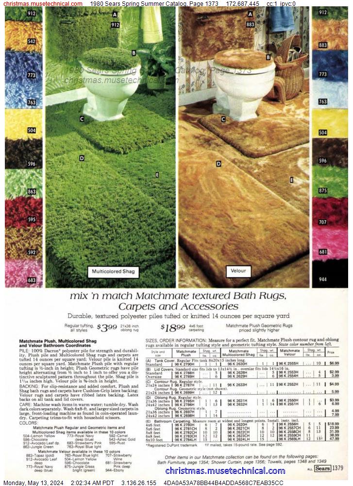1980 Sears Spring Summer Catalog, Page 1373