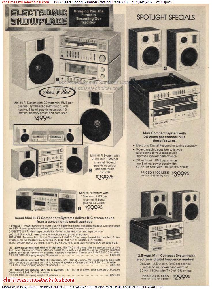 1983 Sears Spring Summer Catalog, Page 710
