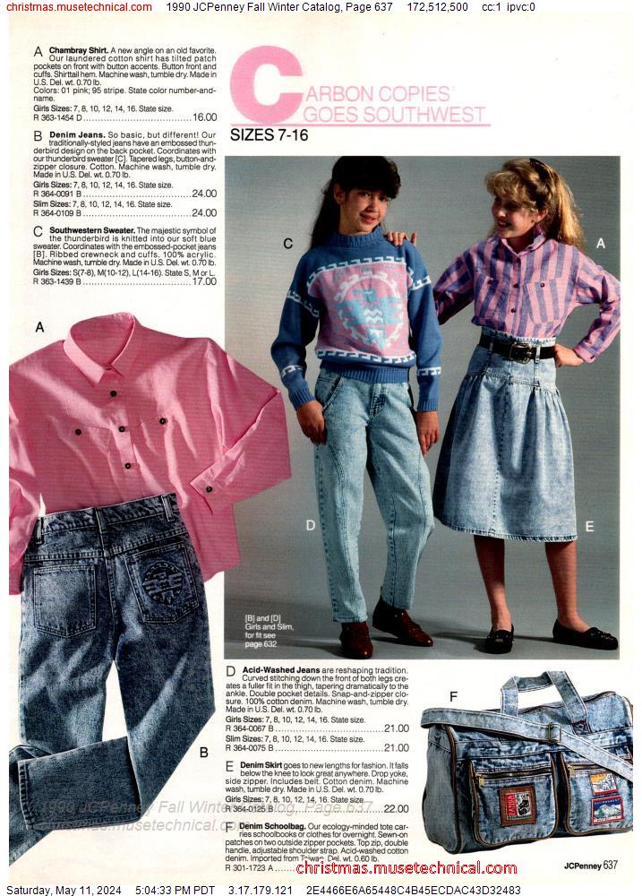 1990 JCPenney Fall Winter Catalog, Page 637