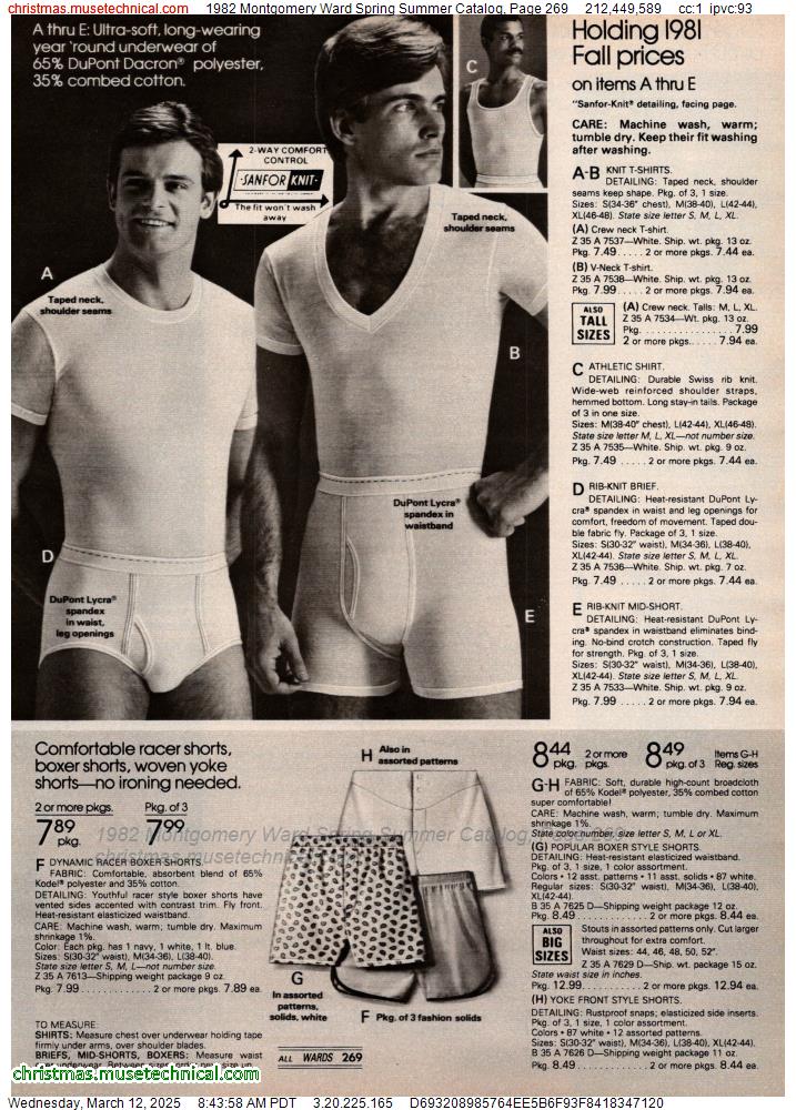 1982 Montgomery Ward Spring Summer Catalog, Page 269