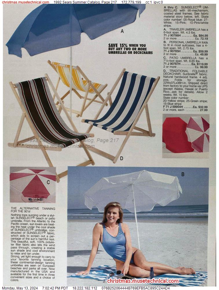 1992 Sears Summer Catalog, Page 217