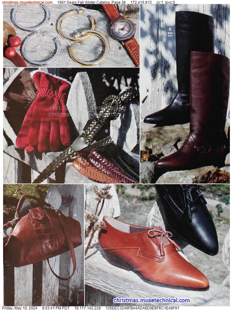 1991 Sears Fall Winter Catalog, Page 36