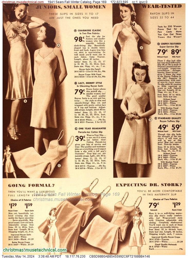 1941 Sears Fall Winter Catalog, Page 169