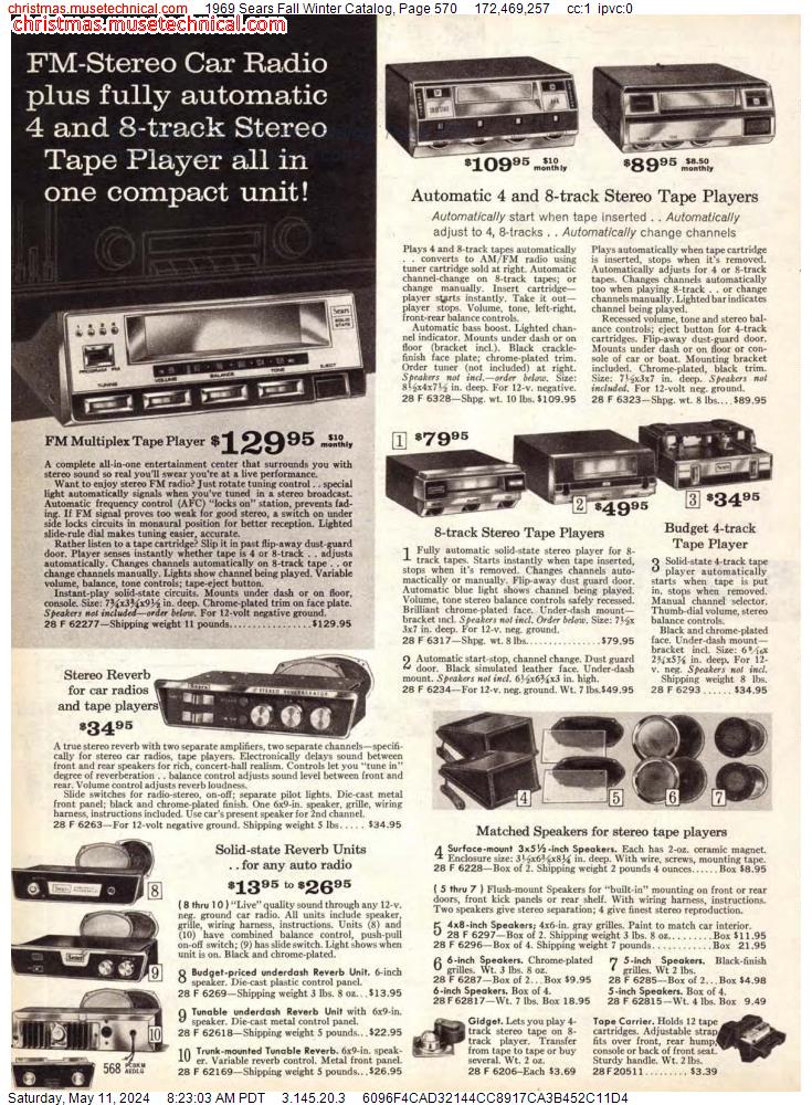 1969 Sears Fall Winter Catalog, Page 570