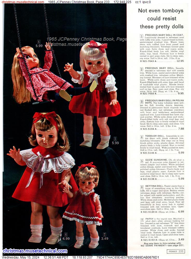 1965 JCPenney Christmas Book, Page 233