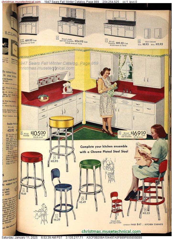 1947 Sears Fall Winter Catalog, Page 869