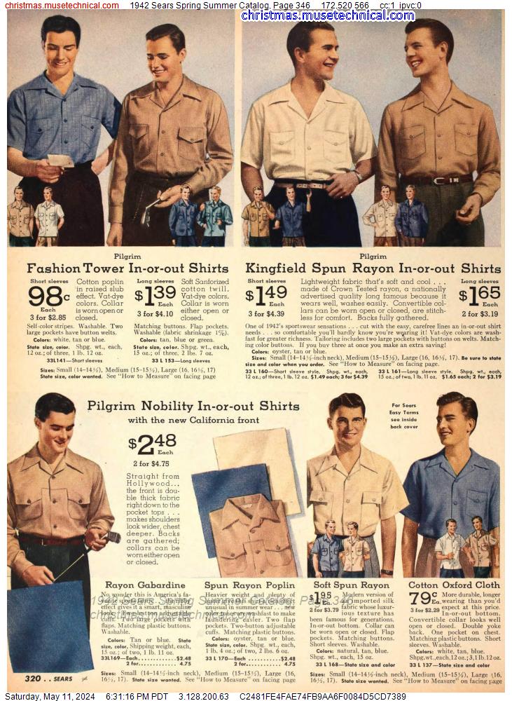 1942 Sears Spring Summer Catalog, Page 346