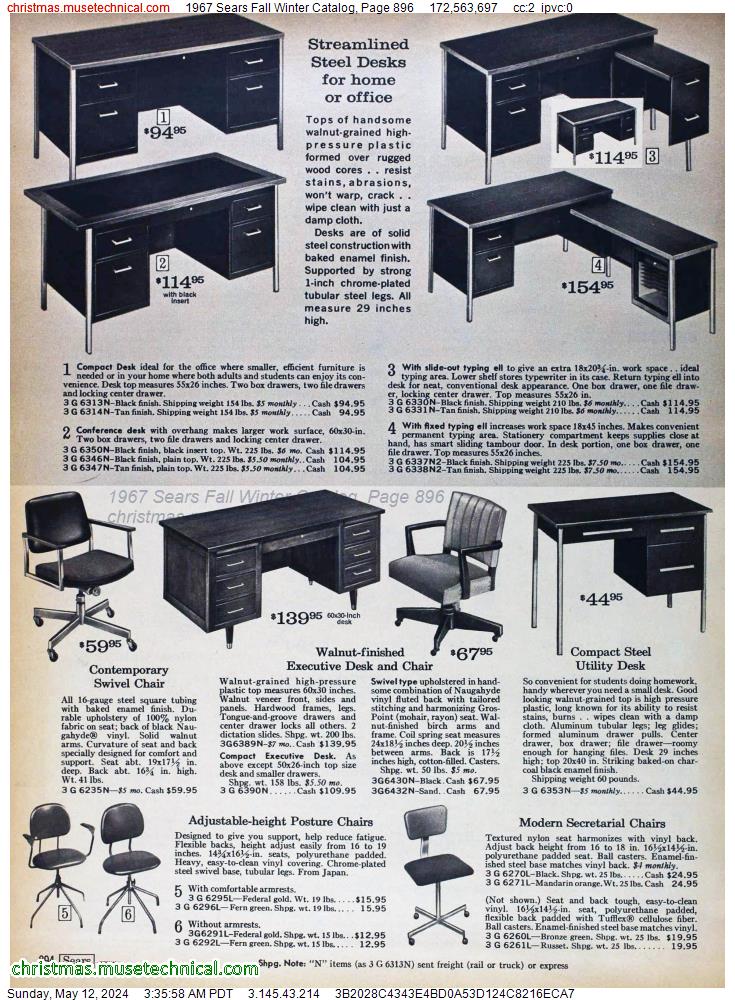 1967 Sears Fall Winter Catalog, Page 896