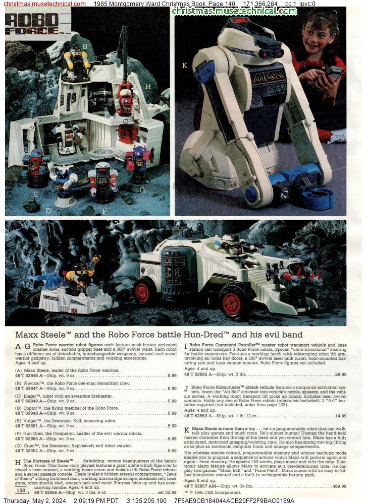 1985 Montgomery Ward Christmas Book, Page 140