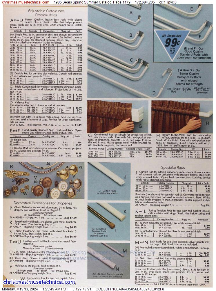 1985 Sears Spring Summer Catalog, Page 1179