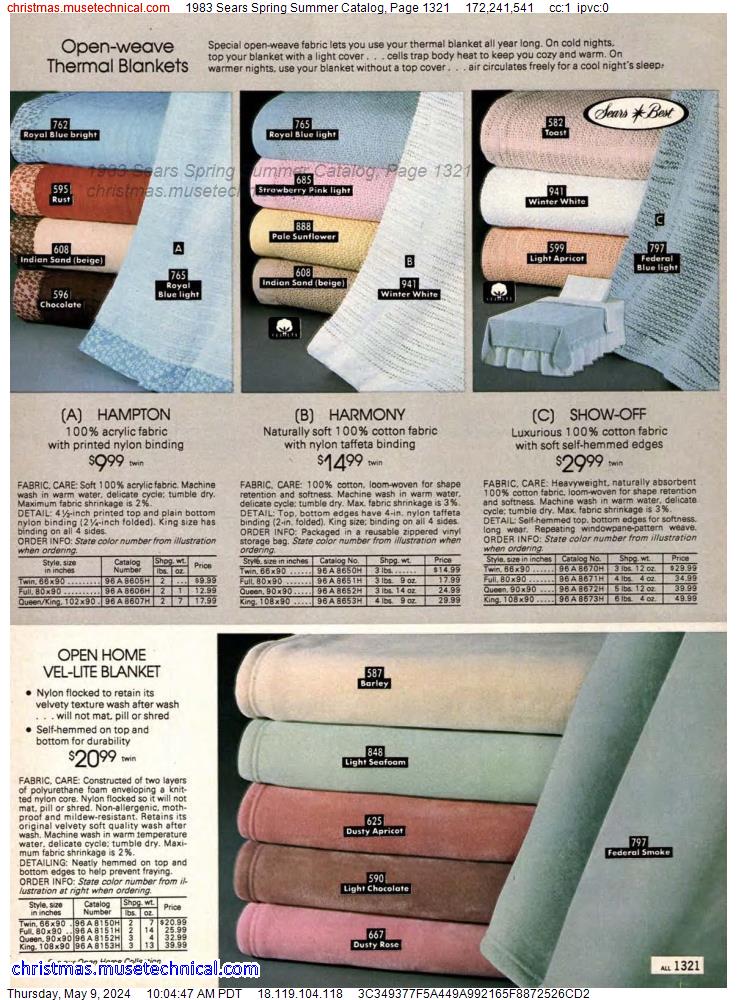 1983 Sears Spring Summer Catalog, Page 1321