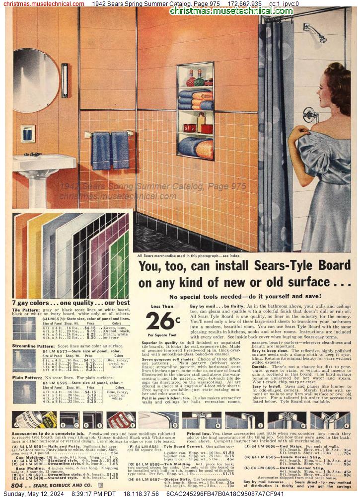 1942 Sears Spring Summer Catalog, Page 975