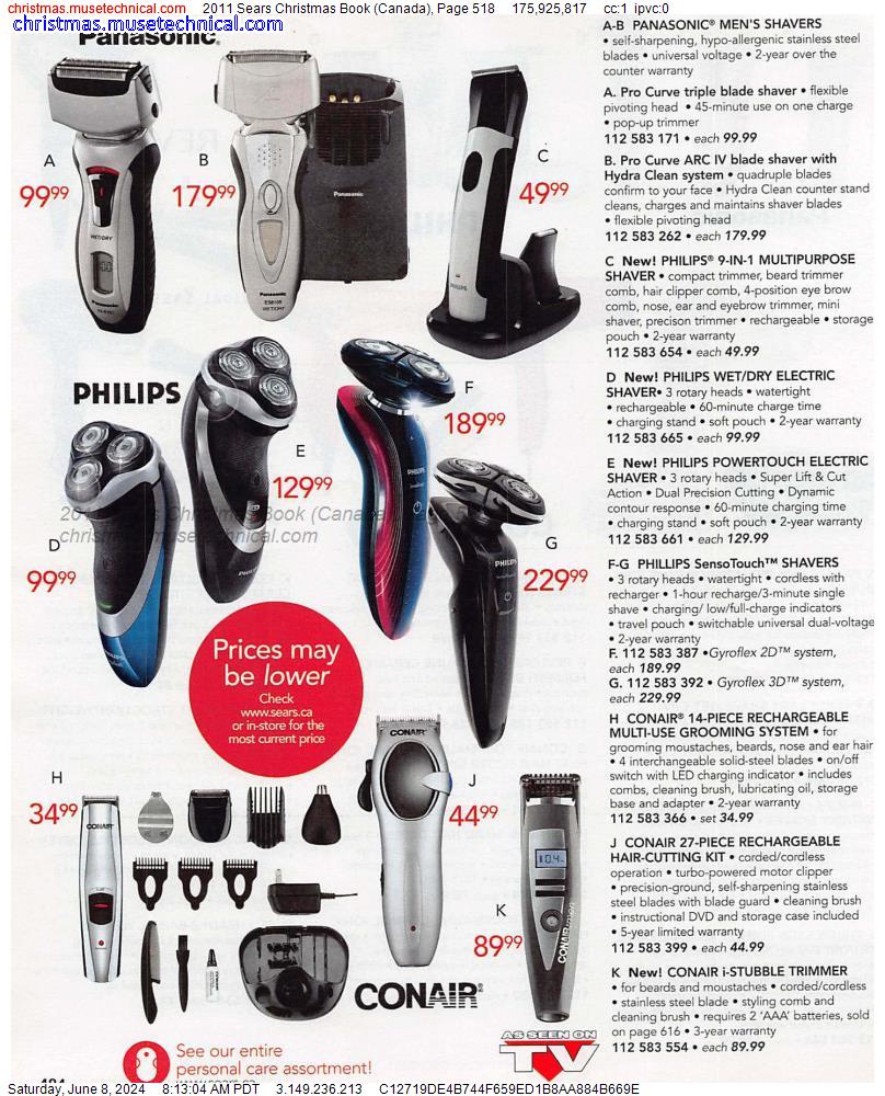 2011 Sears Christmas Book (Canada), Page 518
