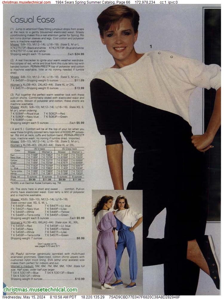 1984 Sears Spring Summer Catalog, Page 66