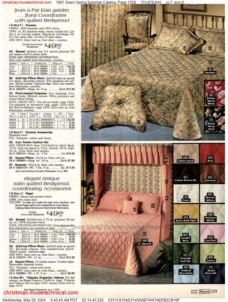1981 Sears Spring Summer Catalog, Page 1329