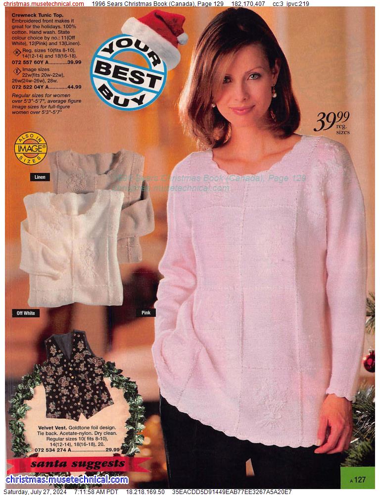 1996 Sears Christmas Book (Canada), Page 129