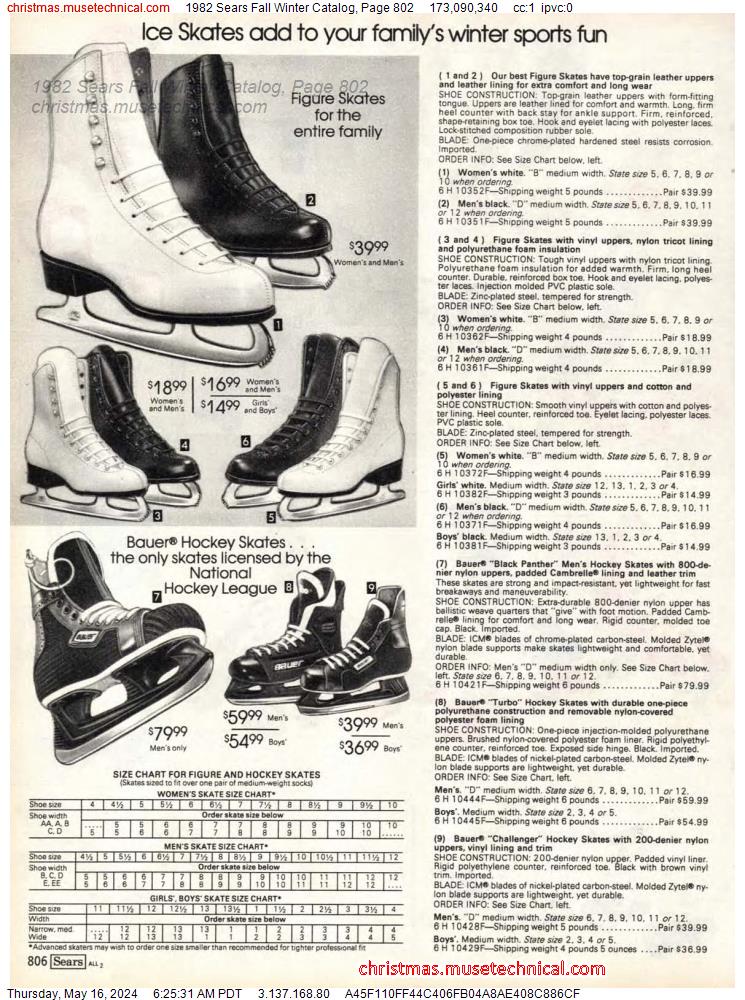 1982 Sears Fall Winter Catalog, Page 802