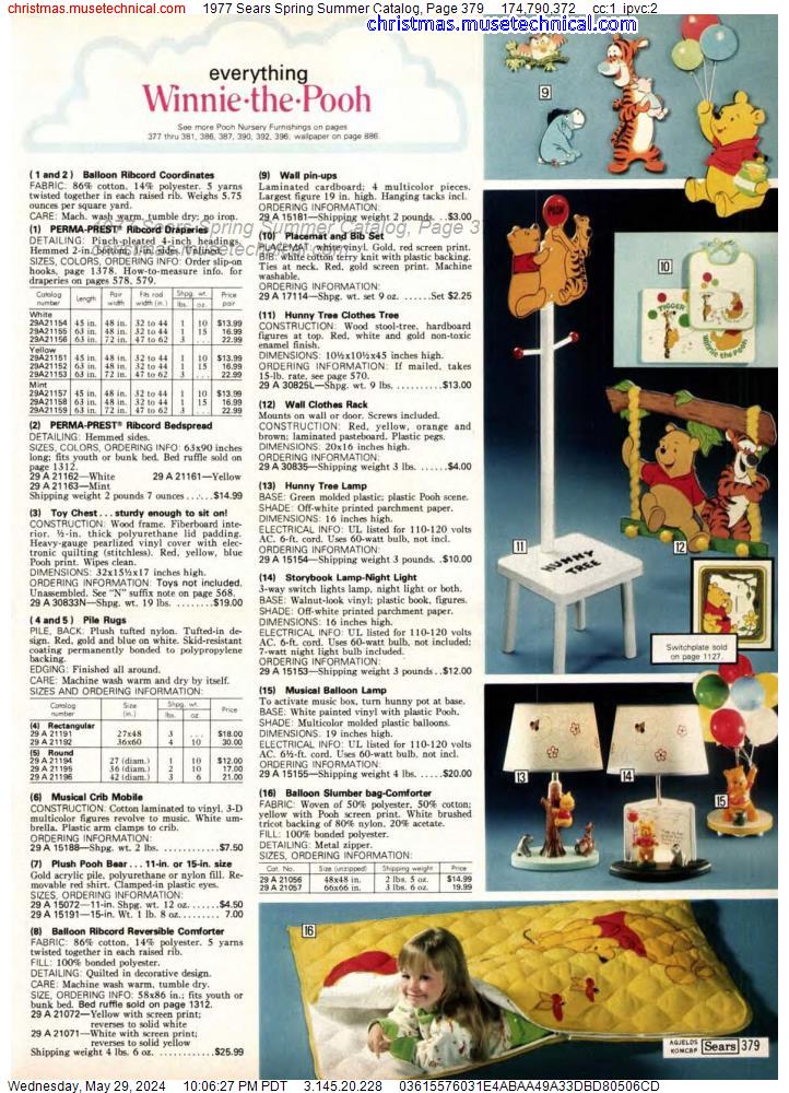 1977 Sears Spring Summer Catalog, Page 379