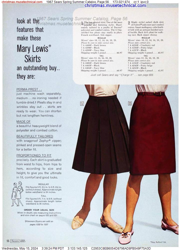 1967 Sears Spring Summer Catalog, Page 56