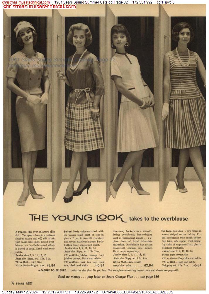 1961 Sears Spring Summer Catalog, Page 32