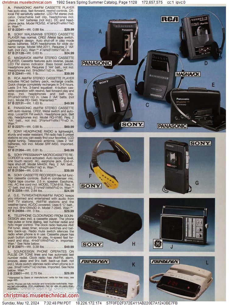 1992 Sears Spring Summer Catalog, Page 1128