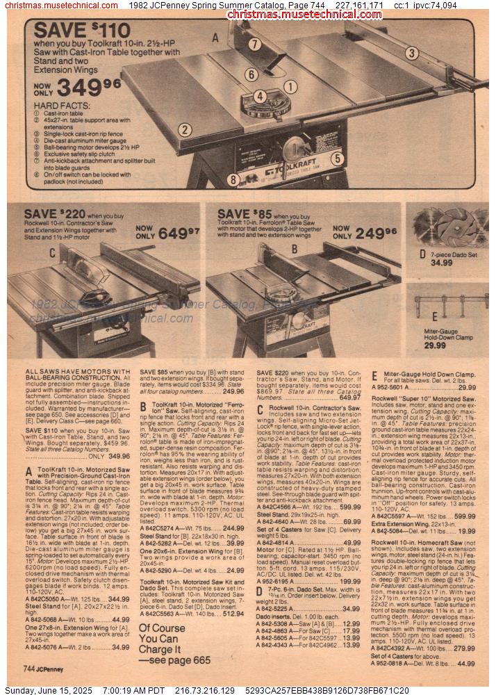 1982 JCPenney Spring Summer Catalog, Page 744