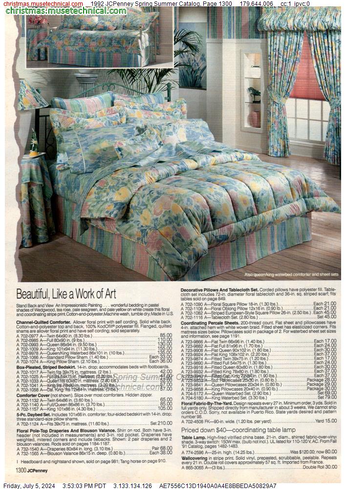 1992 JCPenney Spring Summer Catalog, Page 1300