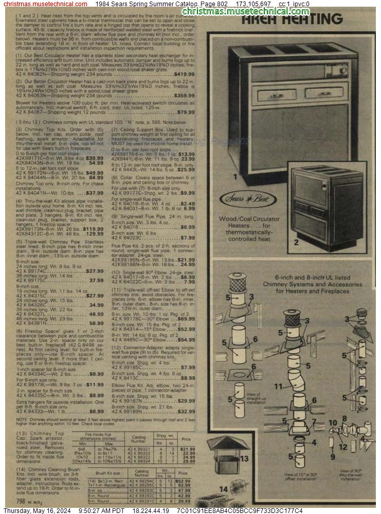 1984 Sears Spring Summer Catalog, Page 802