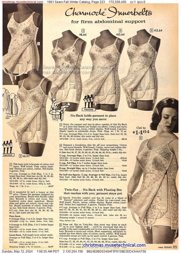 1961 Sears Fall Winter Catalog, Page 223