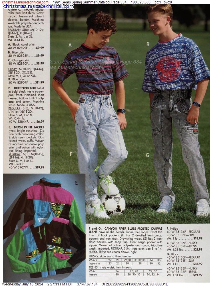 1991 Sears Spring Summer Catalog, Page 334